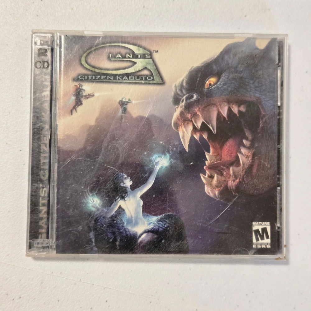 VTG Interplay Giants Citizen Kabuto PC Game Two Disc Set Jewel Case Manual 2000